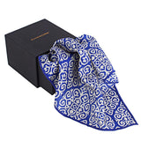 Chokore Blue & White Pocket Square - Indian at Heart line