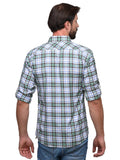 Chokore Men's Green Check Cotton Casual Shirt