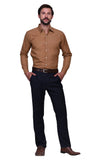 Chokore Executive Collection Cotton Rust Formal Shirt
