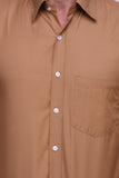 Chokore Executive Collection Cotton Rust Formal Shirt
