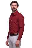 Chokore Executive Collection Cotton Red Formal Shirt