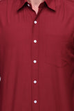 Chokore Executive Collection Cotton Red Formal Shirt