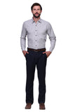 Chokore Executive Collection Cotton White and Black striped formal shirt