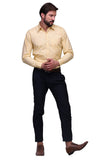 Chokore Executive Collection Cotton Yellow Formal Shirt