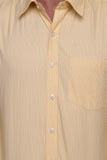 Chokore Executive Collection Cotton Yellow Formal Shirt