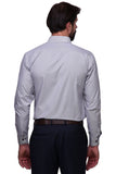 Chokore Executive Collection Cotton White and Black striped Formal Shirt