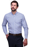 Chokore Executive Collection Cotton Light Blue and white striped Formal Shirt