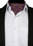 Chokore Men's Mauve & Blue Silk Designer Cravat