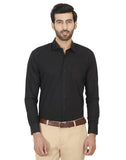 Chokore Men's Black Cotton Semi-formal Shirt