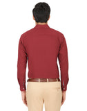 Chokore Men's Red Cotton Semi-formal Shirt