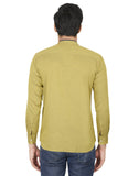 Chokore Men's Mehandi Green Cotton Casual Shirt