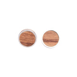 Chokore Round Shape Wooden Cufflinks For Men