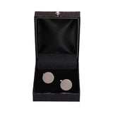 Chokore Stainless steel Silver Cufflinks For Men