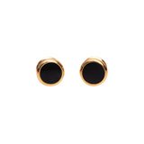 Chokore Black enamel stone Cufflinks For Men