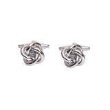 Chokore Knot Silver Cufflinks For Men