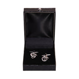 Chokore Knot Silver Cufflinks For Men