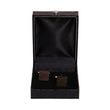 Chokore Natural Dark Wooden Cufflinks For Men
