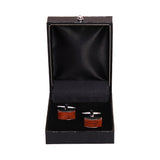 Chokore Natural Red Wooden cufflinks for men