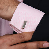 Chokore Silver color Cufflinks for men