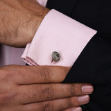 Chokore Knot Silver Cufflinks For Men
