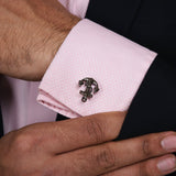 Chokore Silver Anchor shape Cufflinks For Men