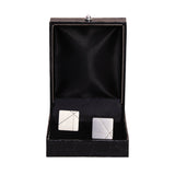 Chokore Silver color square shape Cufflinks For Men