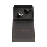 Chokore Black color Round shape Cufflinks