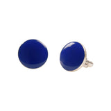Chokore Cobalt Blue color Round shape Cufflinks