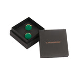 Chokore Green color Round shape Cufflinks