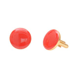 Chokore Red color Round shape Cufflinks