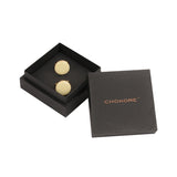 Chokore Beige color Round shape Cufflinks