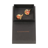 Chokore Multi color Round shape Cufflinks