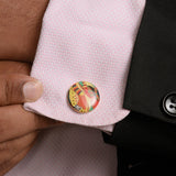 Chokore Multi color Round shape Cufflinks