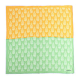 Chokore Orange and Green Pocket Square - Indian at Heart line
