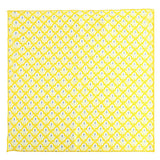 Chokore Yellow Silk Pocket Square - Indian At Heart line