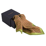 Chokore Green & Burgundy Silk Pocket Square - Indian At Heart line