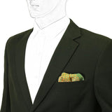 Chokore Grey and Red Silk Pocket Square - Indian At Heart line