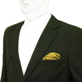Chokore Green & Burgundy Silk Pocket Square - Indian At Heart line