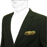 Chokore Grey & Red Silk Pocket Square - Indian At Heart line