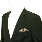 Chokore Burgundy & Beige Silk Pocket Square