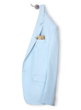 Chokore Men’s Silk 2-in-1 Pocket Square Indian At Heart Line (Sea Green and Orange)