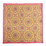 Chokore Fuschia and Orange Pocket Square - Indian at Heart line