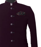 Chokore Blue Ajrakh Cotton Silk Pocket Square Indian Heart line