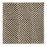 Chokore White & Blue Ajrakh Cotton Silk Pocket Square Indian Heart Line