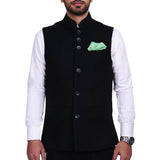 Chokore Light Blue & Yellow Silk Pocket Square - Indian At Heart line