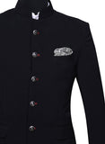 Chokore White & Black Silk Pocket Square from Indian at Heart collection