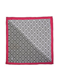 Chokore White & Black Silk Pocket Square from Indian at Heart collection