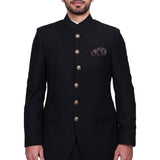 Chokore Black & Red Silk Pocket Square - Indian At Heart line