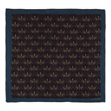 Chokore Light Blue & Red Silk Pocket Square - Indian At Heart line