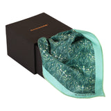 Chokore Light Sea Green Silk Pocket Square - Indian At Heart line